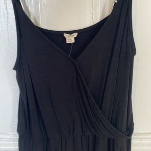 GARAGE BLACK JERSEY WRAP ROMPER